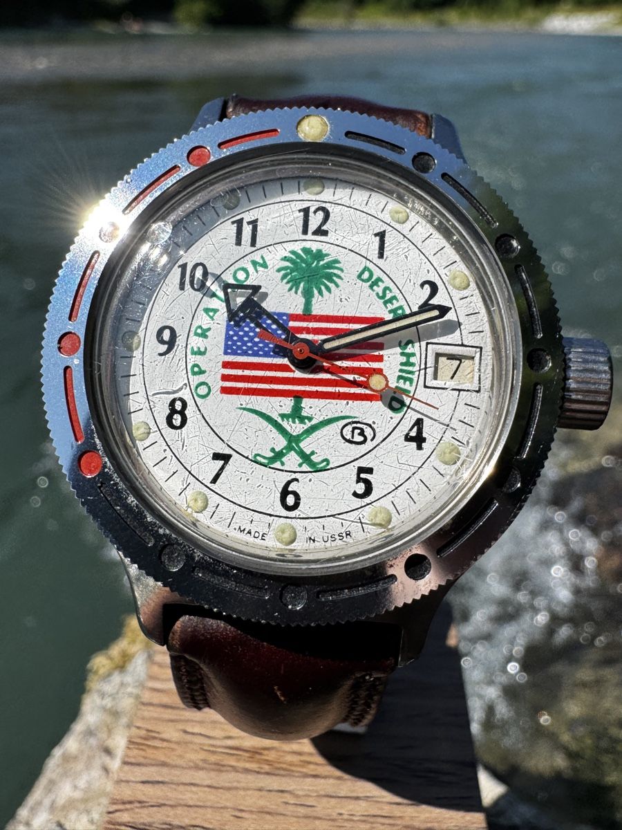 Vostok Orologi: Vostok Desert Shield, Vintage von 1980er – Usato da Zollikofen venduto da Comcast 6