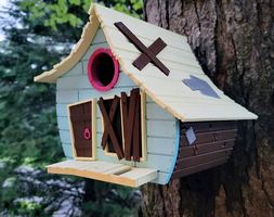 Vogelhaus Schräge Hütte  aussergewöhnliches Design 