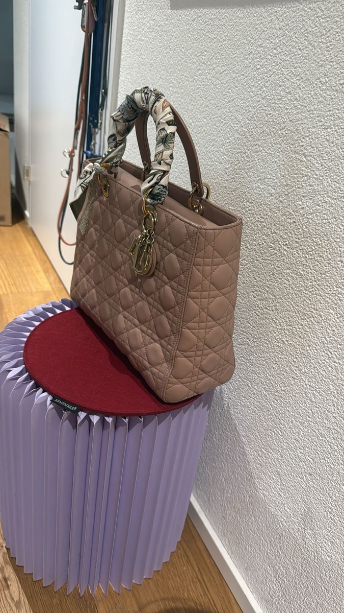 Dior Borse da donna: Lady Dior Large in Rosé – Usato da Zürich venduto da pau_2bhp 2