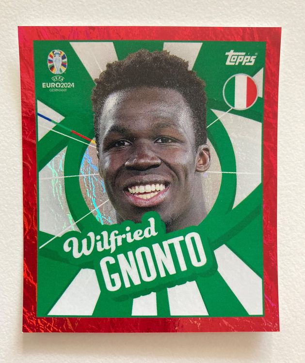 Wilfried Gnonto – Parallèle Vert – Topps UEFA Euro 2024 – Italie #ITA-PTW