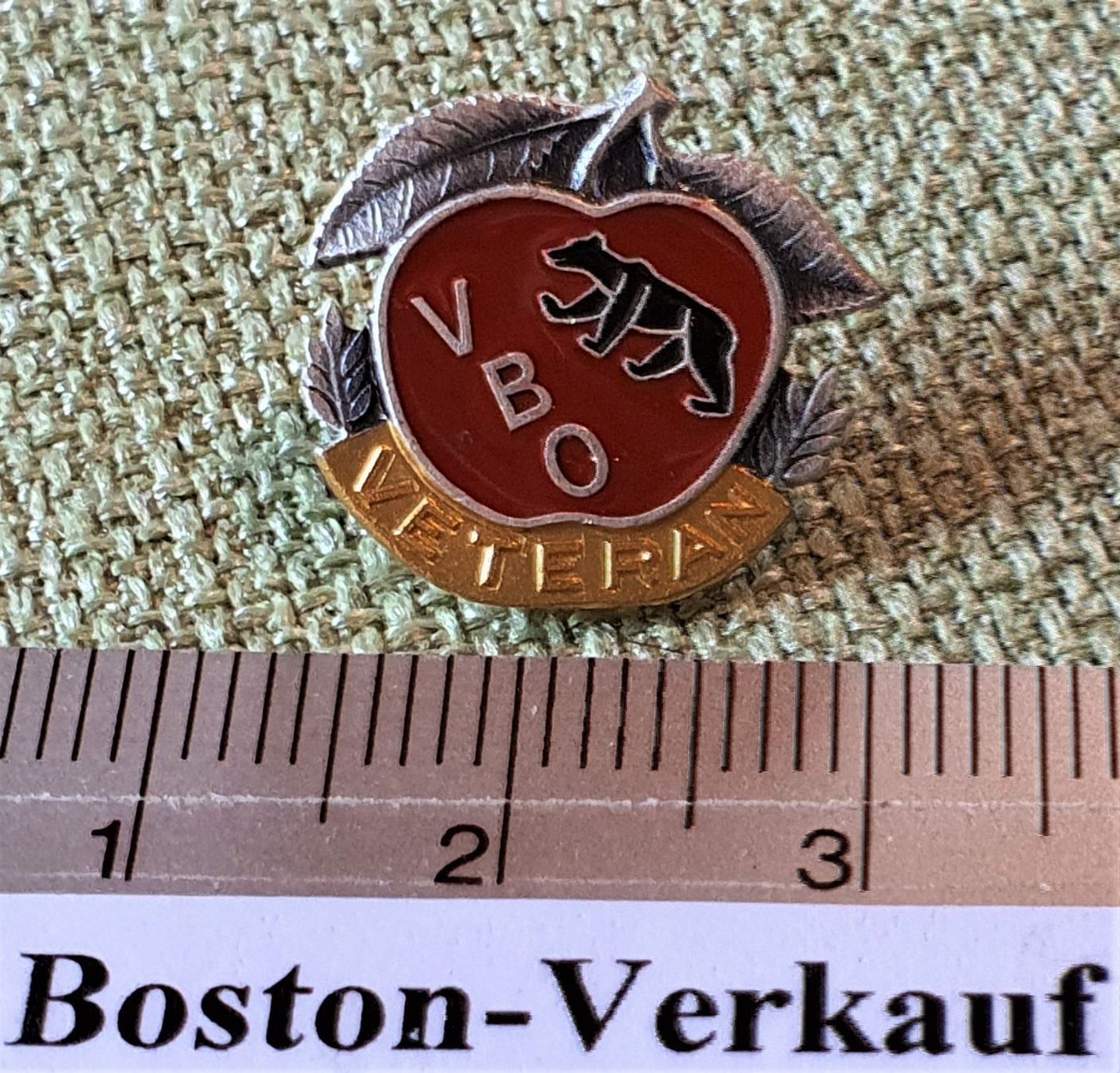 Bottoni: C836 - Revers Knopf BBV Bern Veteran CH – Usato da Reinach BL venduto da Boston-Verkauf 2