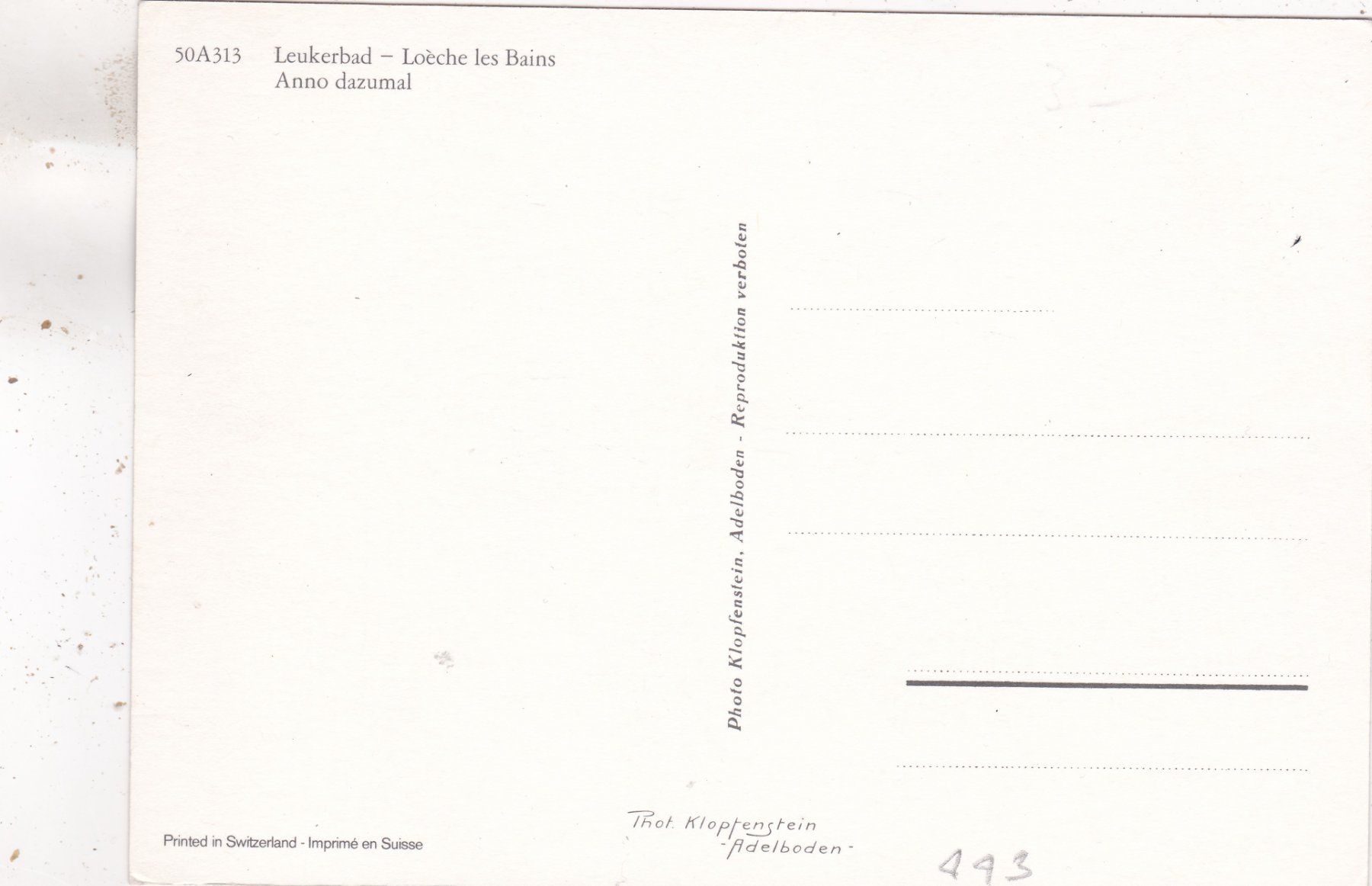 Cartoline postali: Leukerbad Anno dazumal Repro – Usato da Herisau venduto da Lisegrat2008 1