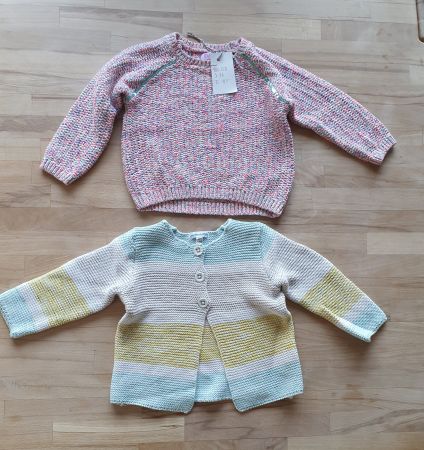 2 Neuwertige Strickpullover Mädchen Grösse 86