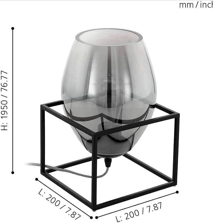 Eglo Lampade: Eglo Tischlampe / E27 Fassung – Usato da Baar venduto da MY1993 2