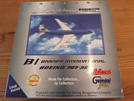 Schuco Gemini Jets Boeing 707-327 Braniff Modell 1:400 N7103