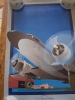 Poster Flugzeug Vintage Print Luftfahrt