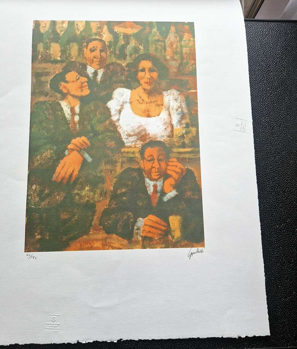 Grafiken & Lithographien: Remo Squillantini - "Al Bar" 50 x 70 – Neu (gemäss Beschreibung) aus Thun von abratrix 1