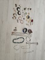 Modeschmuck Konvolut Ketten Ringe Ohrringe gebraucht
