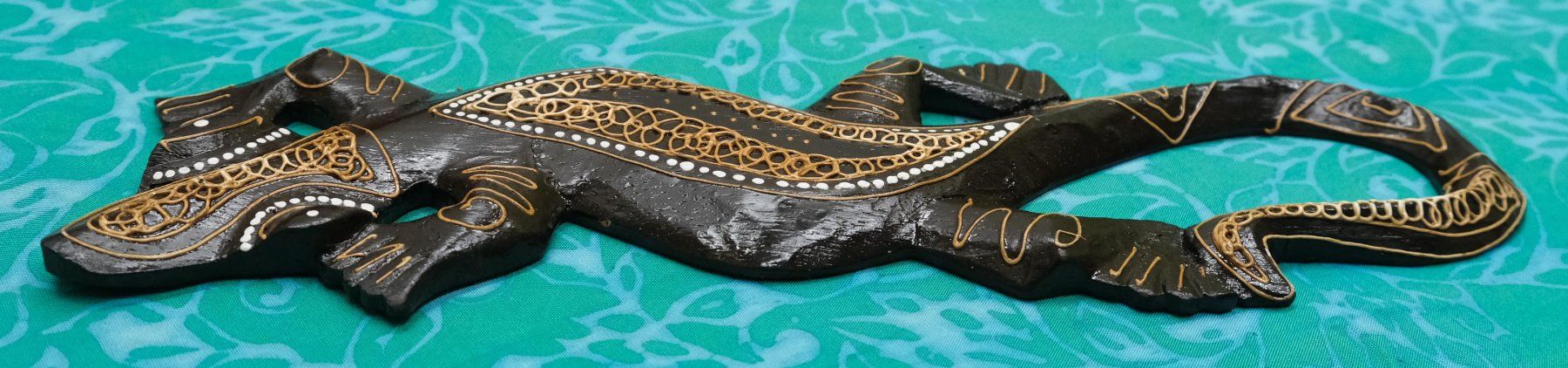 Statuette: Gecko, Echse aus Holz 31cm – Nuovo (secondo la descrizione) da Zürich venduto da Masala-Oase 1