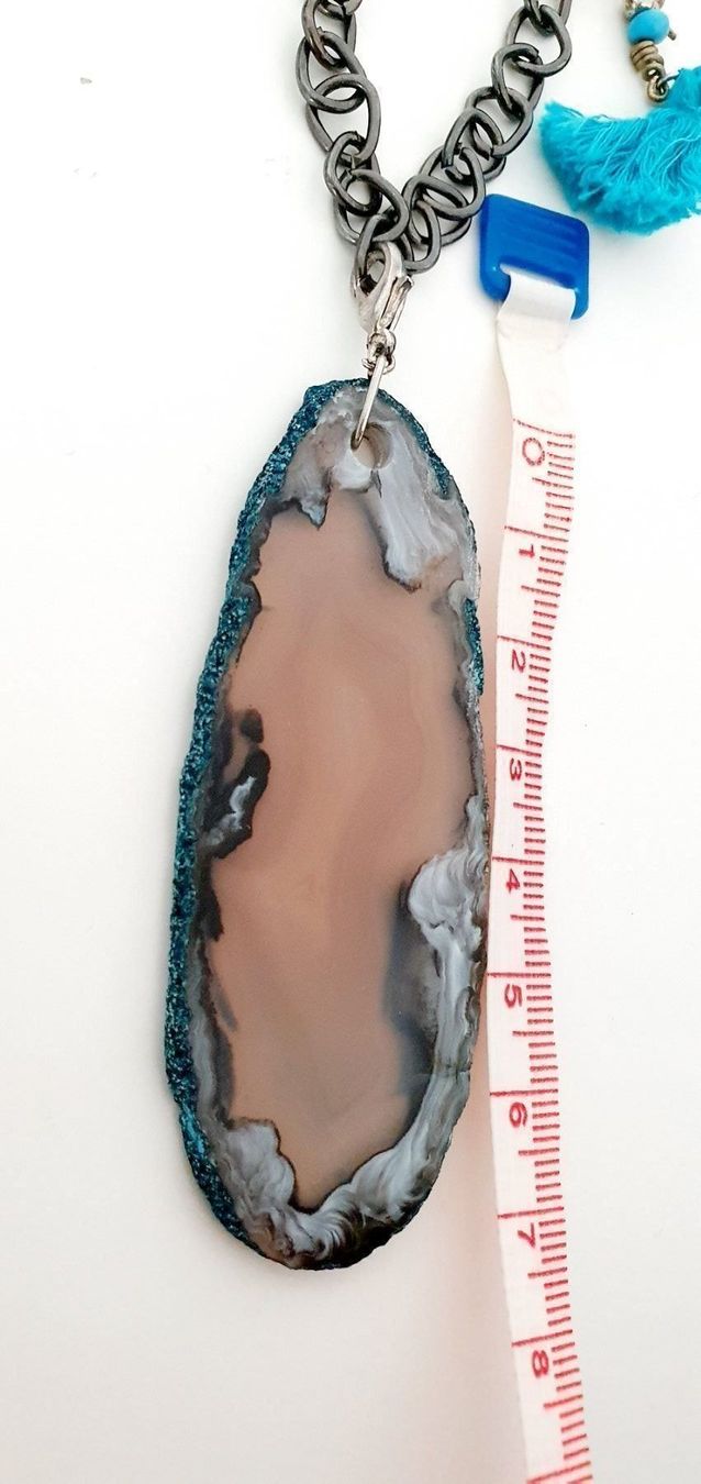 Catenine: Kette mit Echtstein Handarbeit – Nuovo (secondo la descrizione) da Stansstad venduto da InStyle8 7