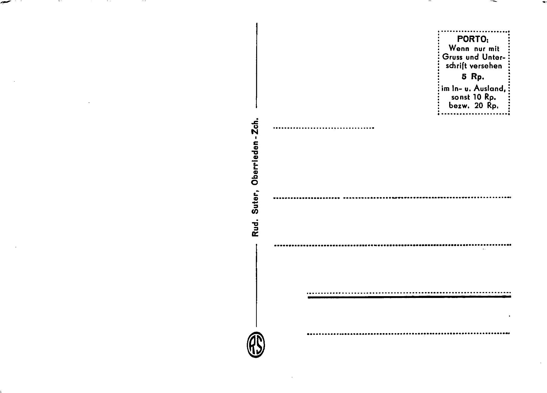 Cartoline postali: Zillis und Donath – Usato da Ottikon b.Kemptth. venduto da Neptun1974 1