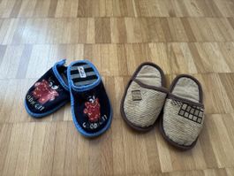 2 Paar Kinder Hausschuhe Gr. 27