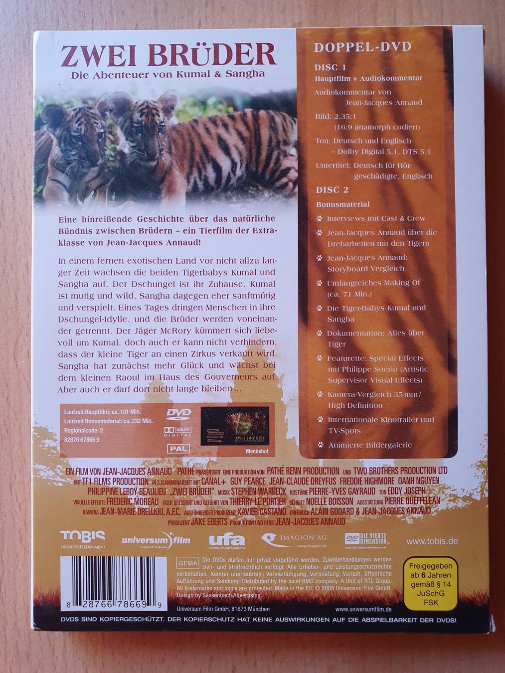 Tutti i DVDs: DVD - Zwei Brüder - DeLuxe Edition 2 DVD's – Usato da St. Margarethen TG venduto da Schachmatt 1