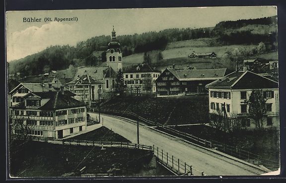 Ansichtskarten: AK Bühler / Appenzell, Teilansicht – Gebraucht aus Berlin von bartko-reher