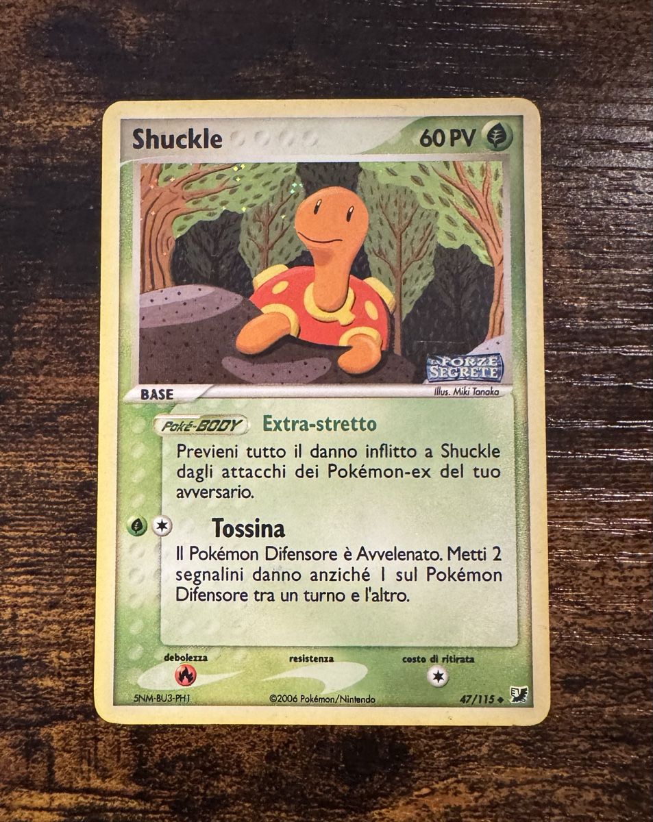 Pokémon Carte collezionabili: Shuckle Reverse Holo 47 - ITA – Usato da Zürich venduto da LJF