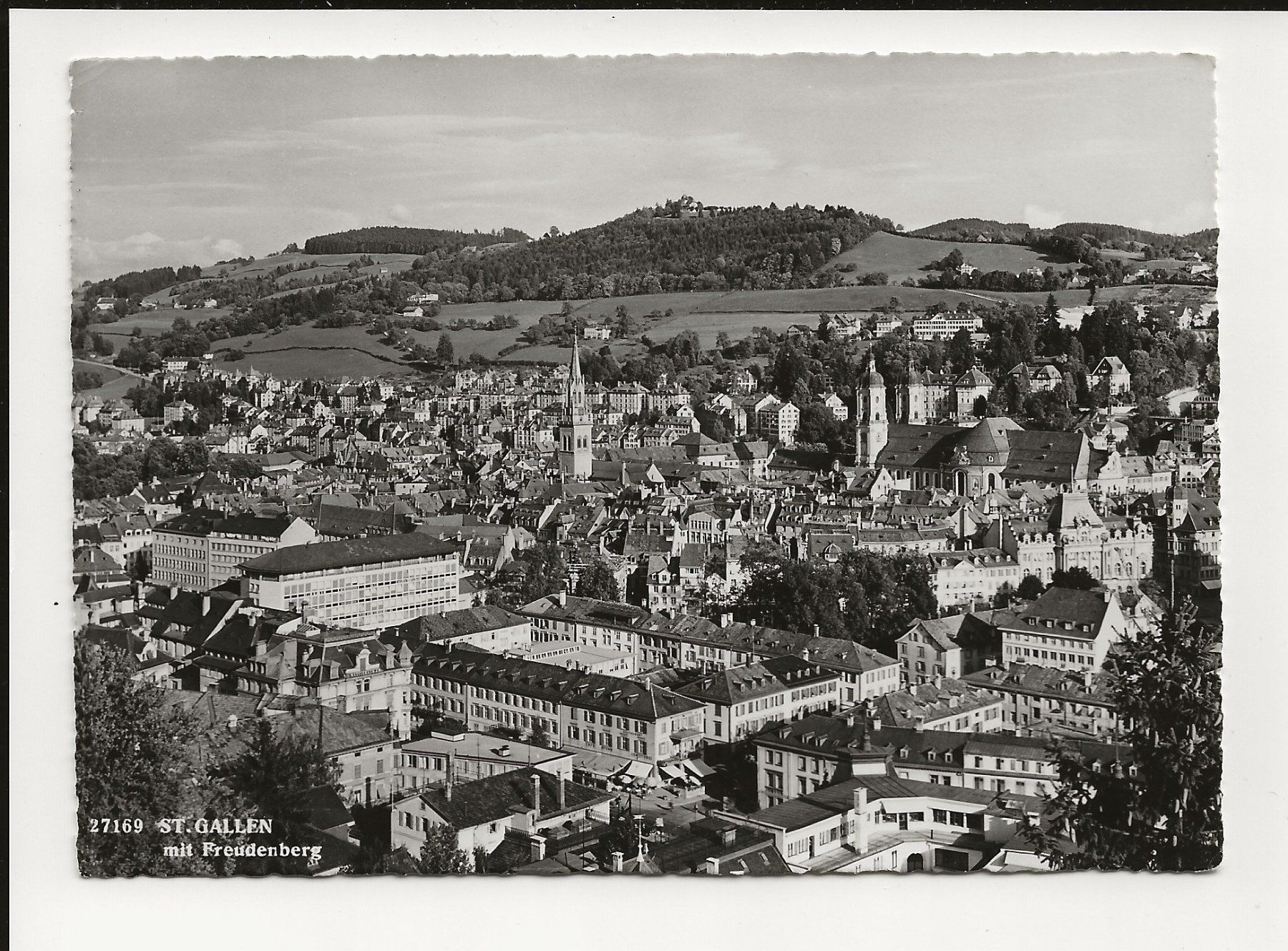 Cartes postales: AK ca.1950  St. Gallen mit Freudenberg – D'occasion à Greifensee par 315WDO
