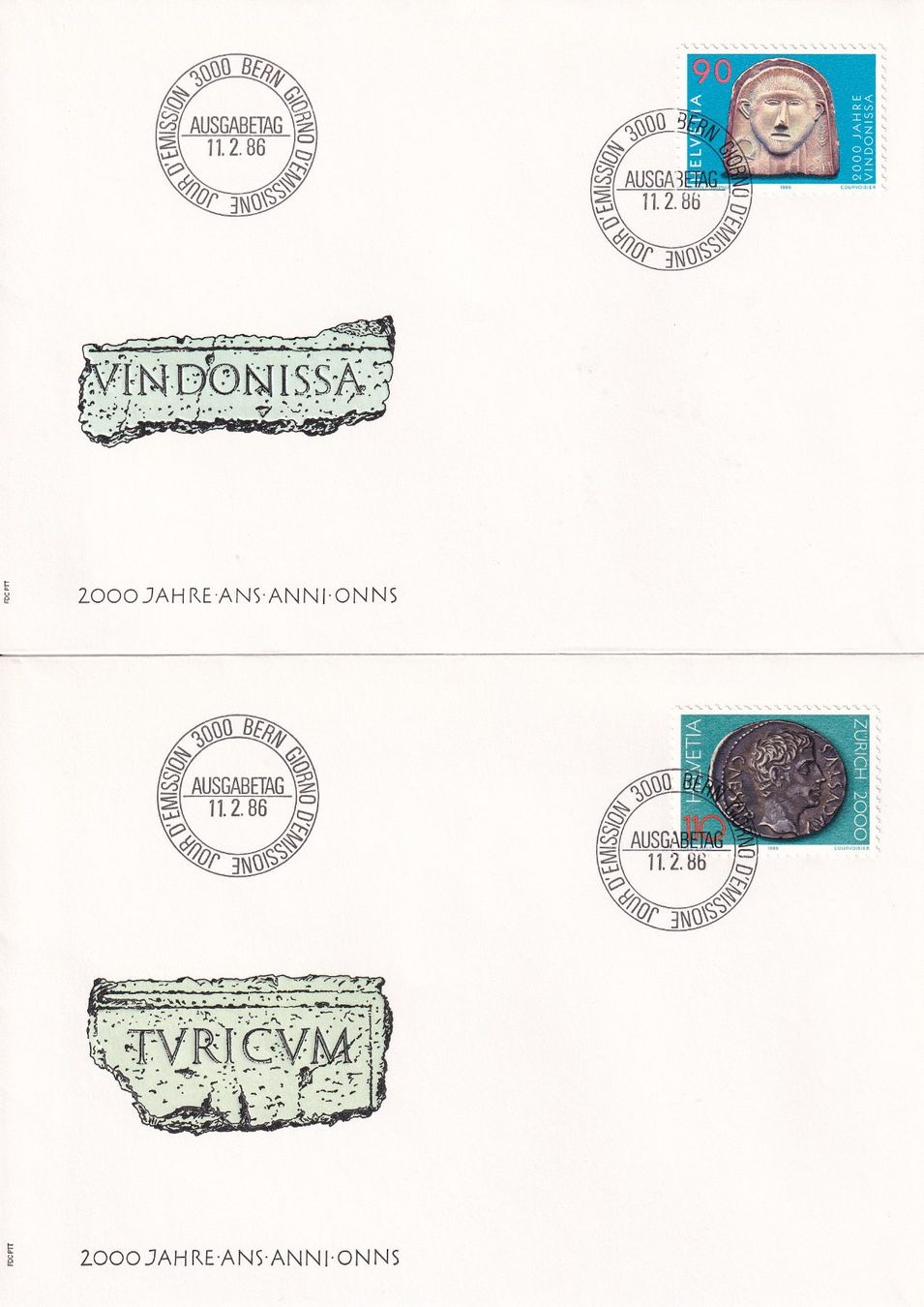 Tutti i francobolli: Lot 8 Briefe FDC 1985 - 1986 – Usato da Rossa venduto da becky05 3