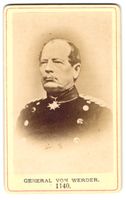 Fotografie August von Werder, preussisch