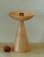 Bougeoir scandinave en bois tourné, Suède, Ikea, 1990s