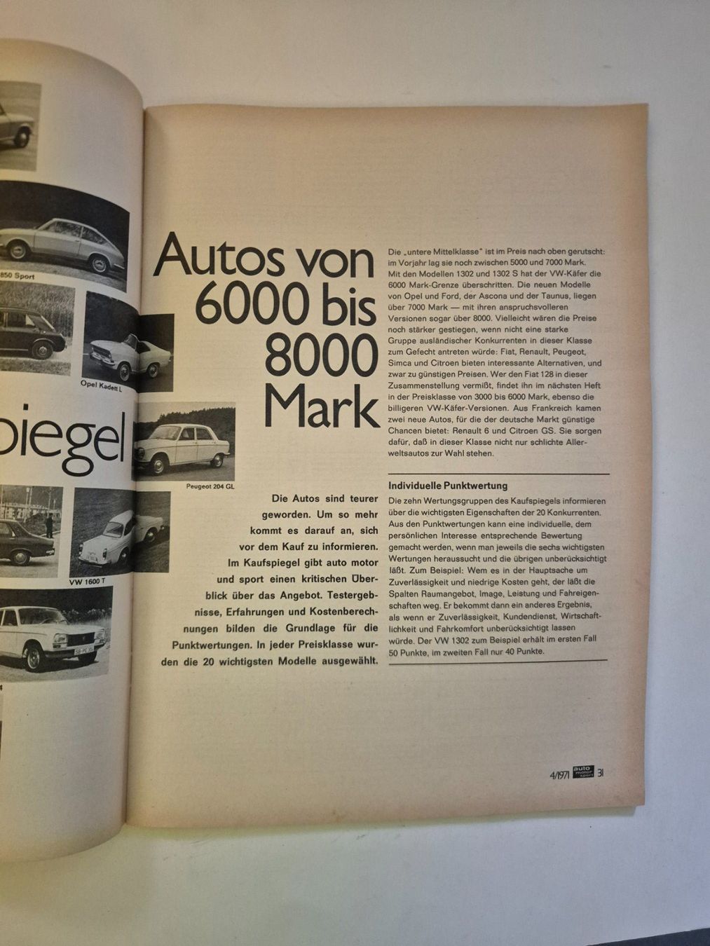 Riviste & Magazine: Auto Motor und Sport Heft 4/1971 – Usato da Langendorf venduto da zvonu161 4