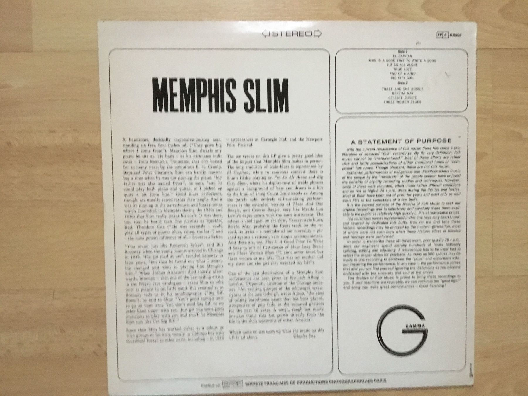 Schallplatten: Memphis Slim / Same – Neu (gemäss Beschreibung) aus Kreuzlingen von Schuggerman 1