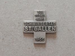 Abzeichen Kantonal Schwingfest Schwingen St.Gallen SG 1966