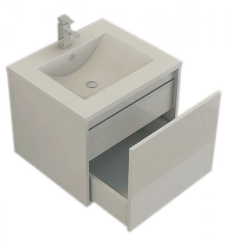 Mobili per bagno: Badmöbelset 'Linz' in weiss - hochg – Nuovo e nell'imballaggio originale da Herbertingen venduto da jet-line-e-trade 3