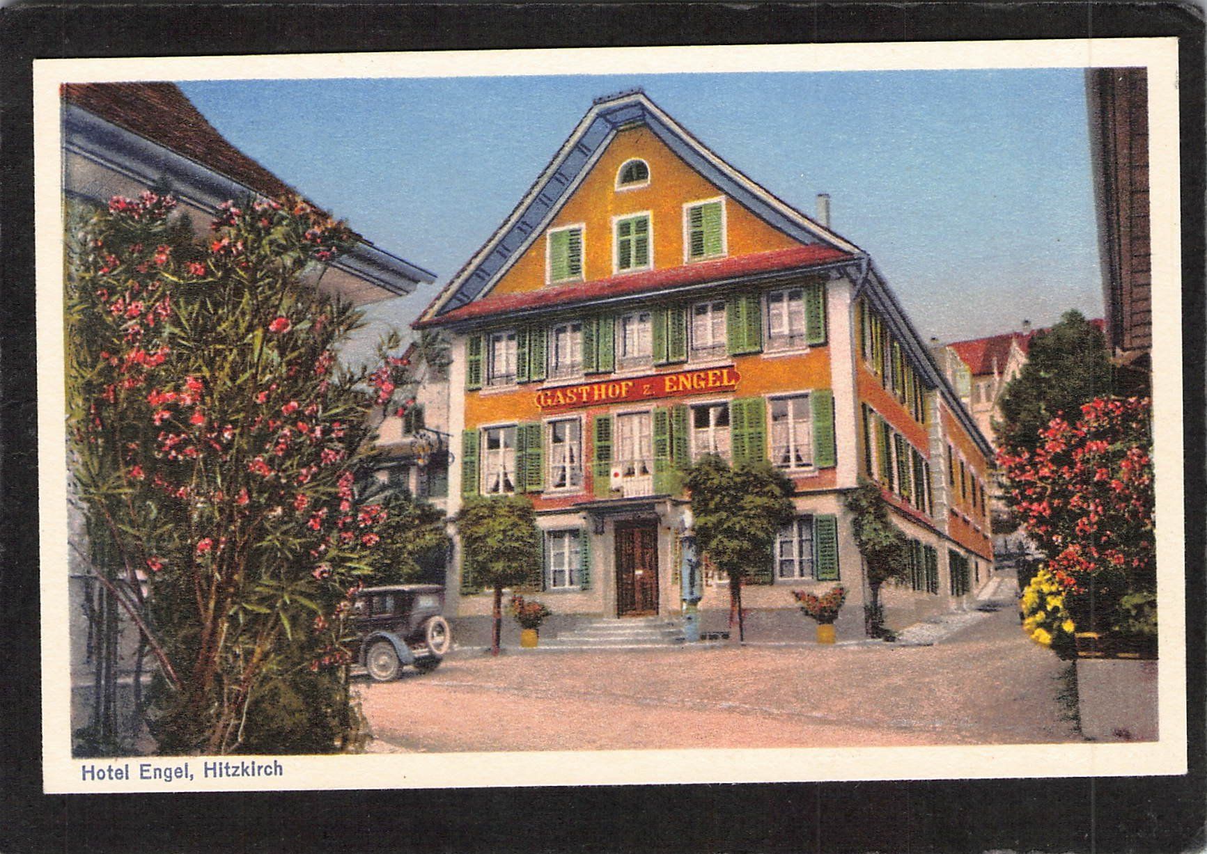 Cartoline postali: Hotel Engel , Hitzkirch LU – Usato da Reichenburg venduto da Pipo-67