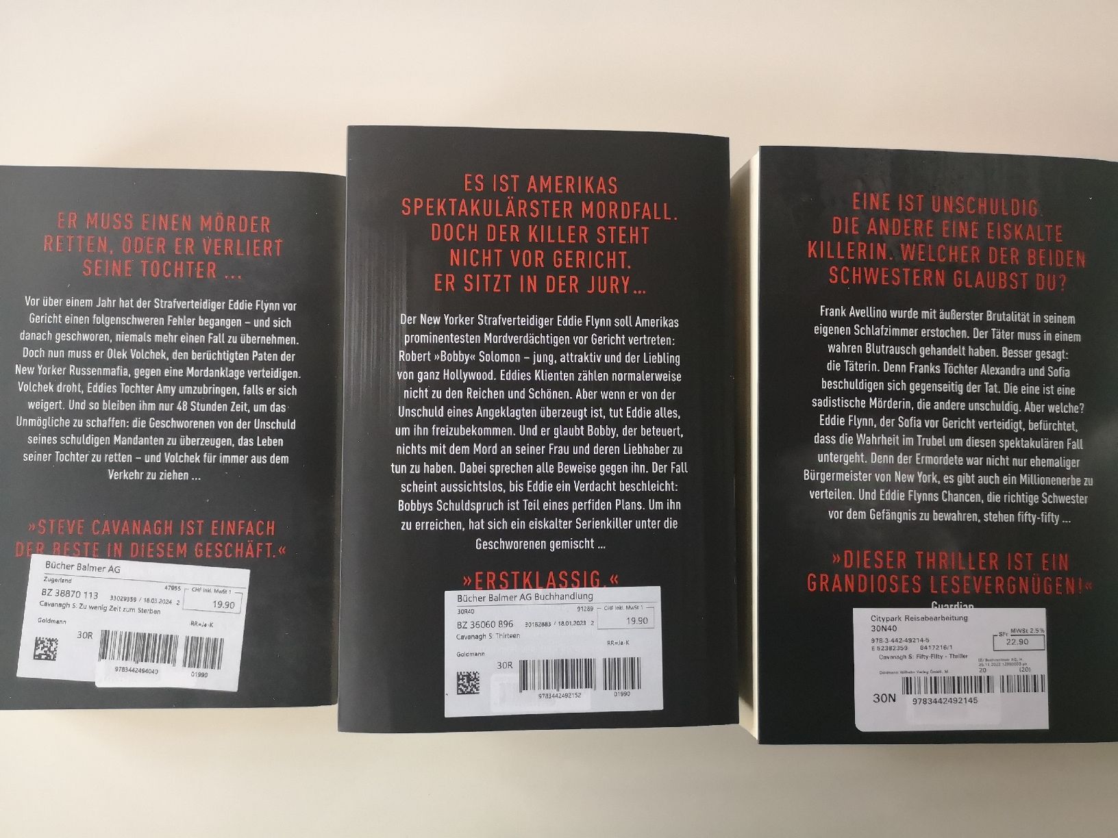 Libri: 3 Bücher Bestseller Thriller – Nuovo (secondo la descrizione) da Zug venduto da Cassidy81 1