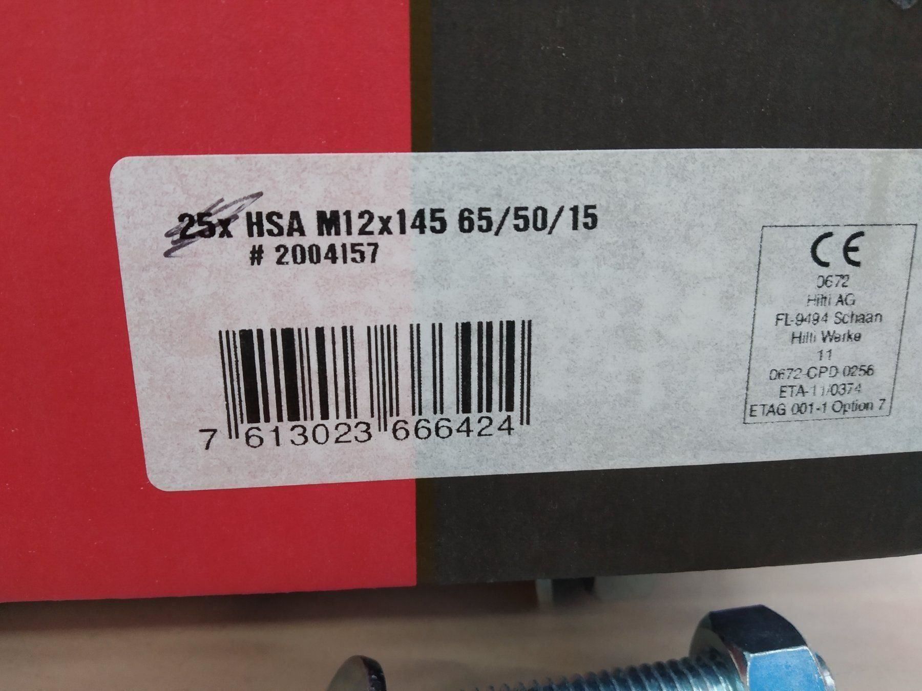 Hilti Ferramenta: 2 Stk. Durchsteckanker M12 x 145, NEU – Nuovo (secondo la descrizione) da Döttingen venduto da Schlei 1