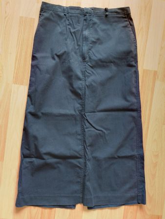 schwarzer Jupe lang langer Rock Bleistiftrock schwarz Gr. 40