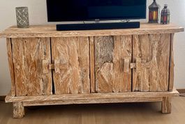 Einzelstück balinesisches Schwemmholz Sideboard