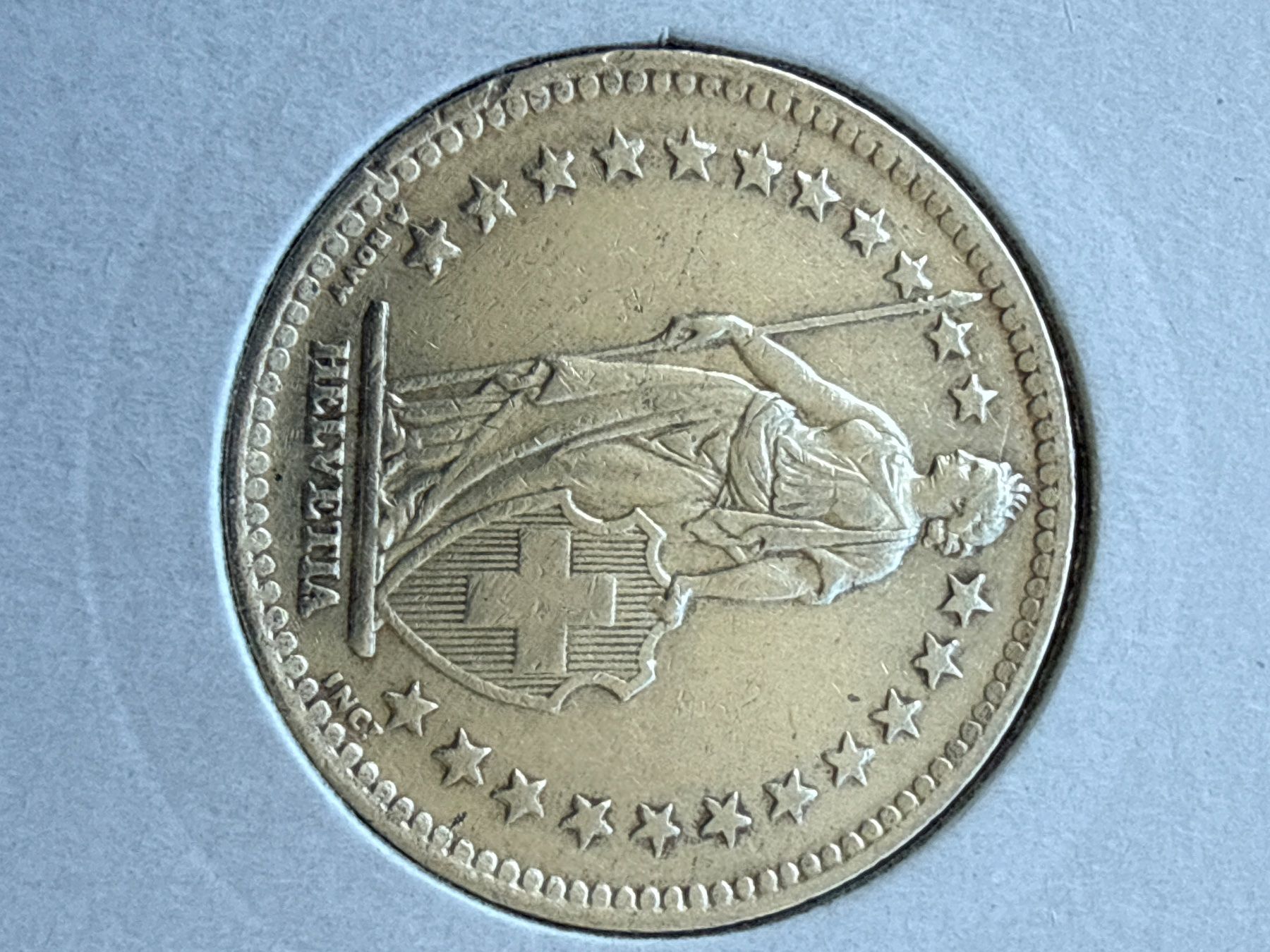 Tutti le monete: Swiss 2 francs 1946 Silver Coin – Usato da Pully venduto da ta571 2