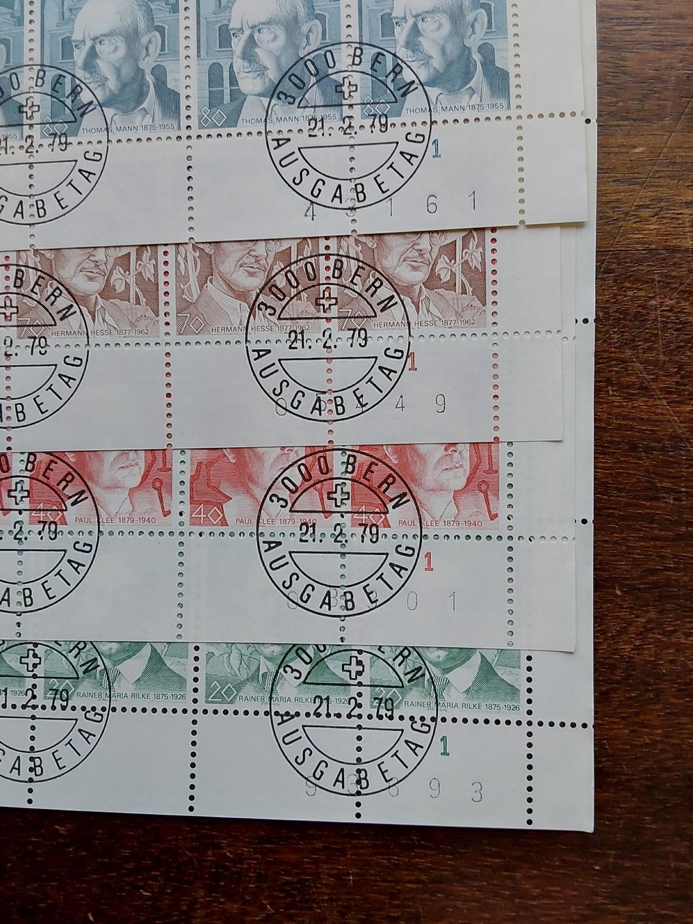 Tutti i francobolli: Erni Hans Briefmarkenbogen 1979  – Usato da Steinach venduto da Chilli1957 9