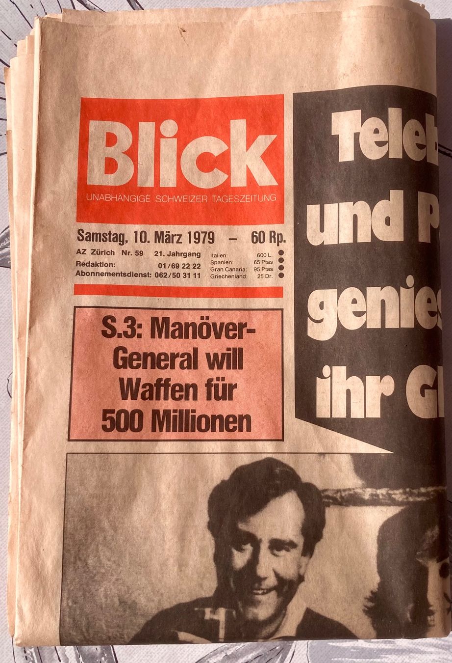 Riviste & Magazine: Blick antik vom 10.3.1979 – Usato da Rüegsauschachen venduto da Andyalfredo