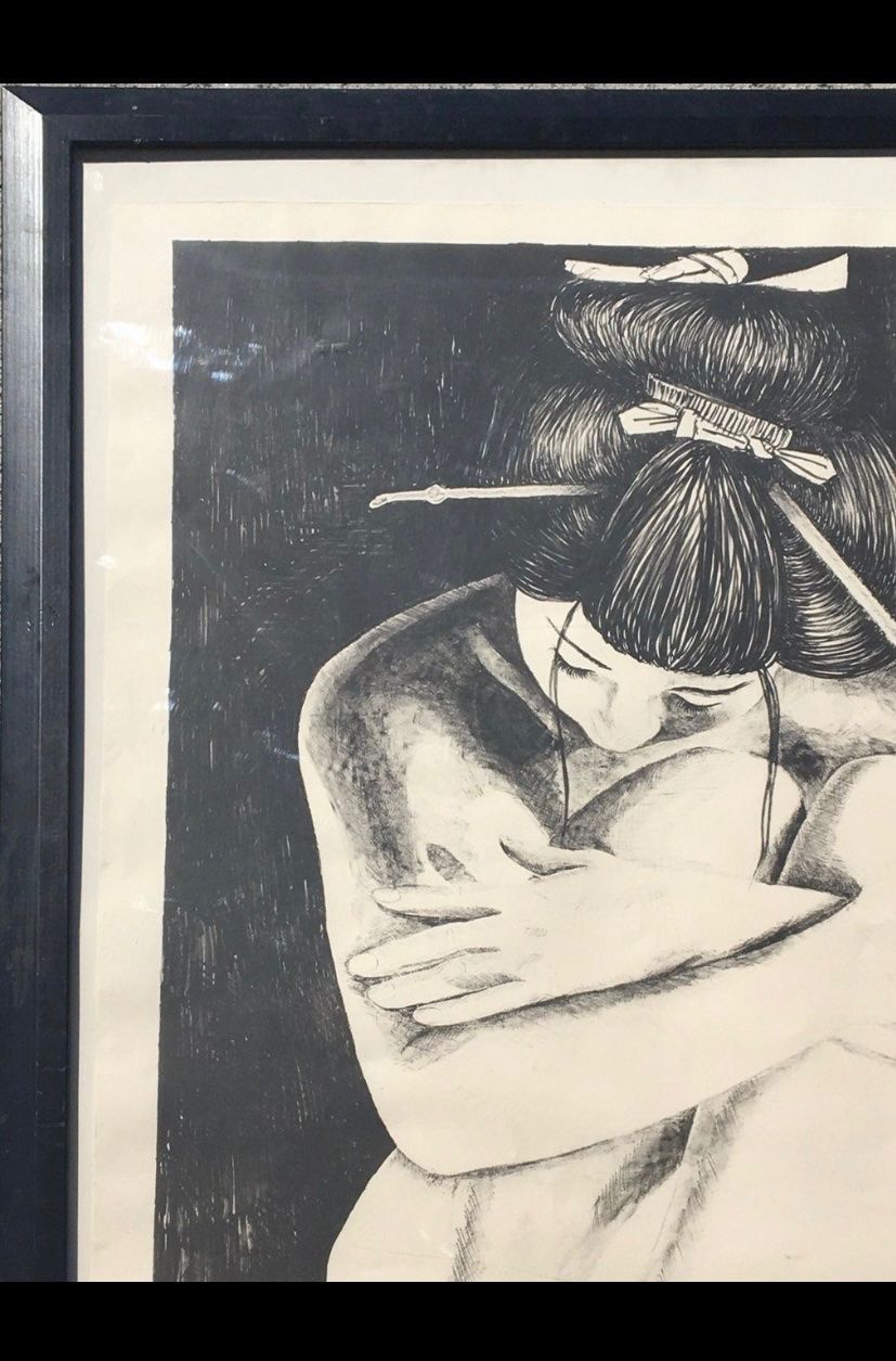 Grafica & Litografie: Bild Geisha Lithographie Signiert – Usato da Olten venduto da sportwelt 1