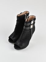 Hervé Léger Peep Toe Stiefeletten, Gr.37.5