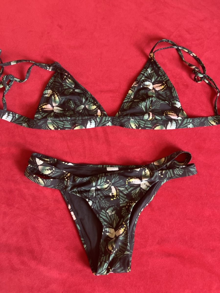 Costumi da bagno & Bikini: Bikini Schmetterling Muster dunkel Grösse S neu – Usato da Muralto venduto da jac_hkz5