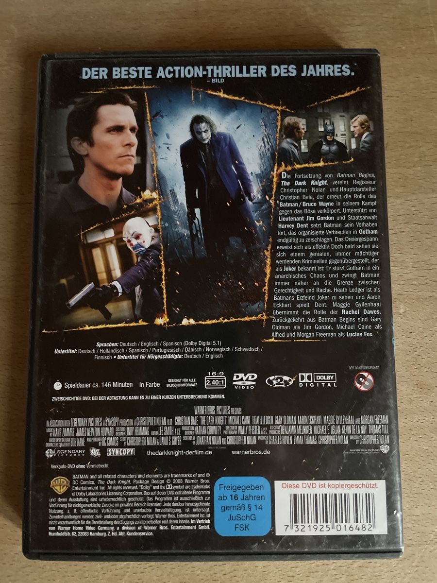 Tutti i DVDs: DVD The dark knight – Usato da Dettighofen (Lengwil) venduto da Dolol 1
