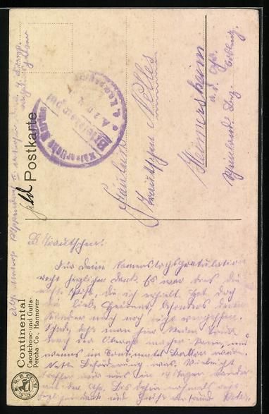 Cartoline postali: Continental Ballonstoff, Unglück mit He – Usato da Berlin venduto da bartko-reher 1