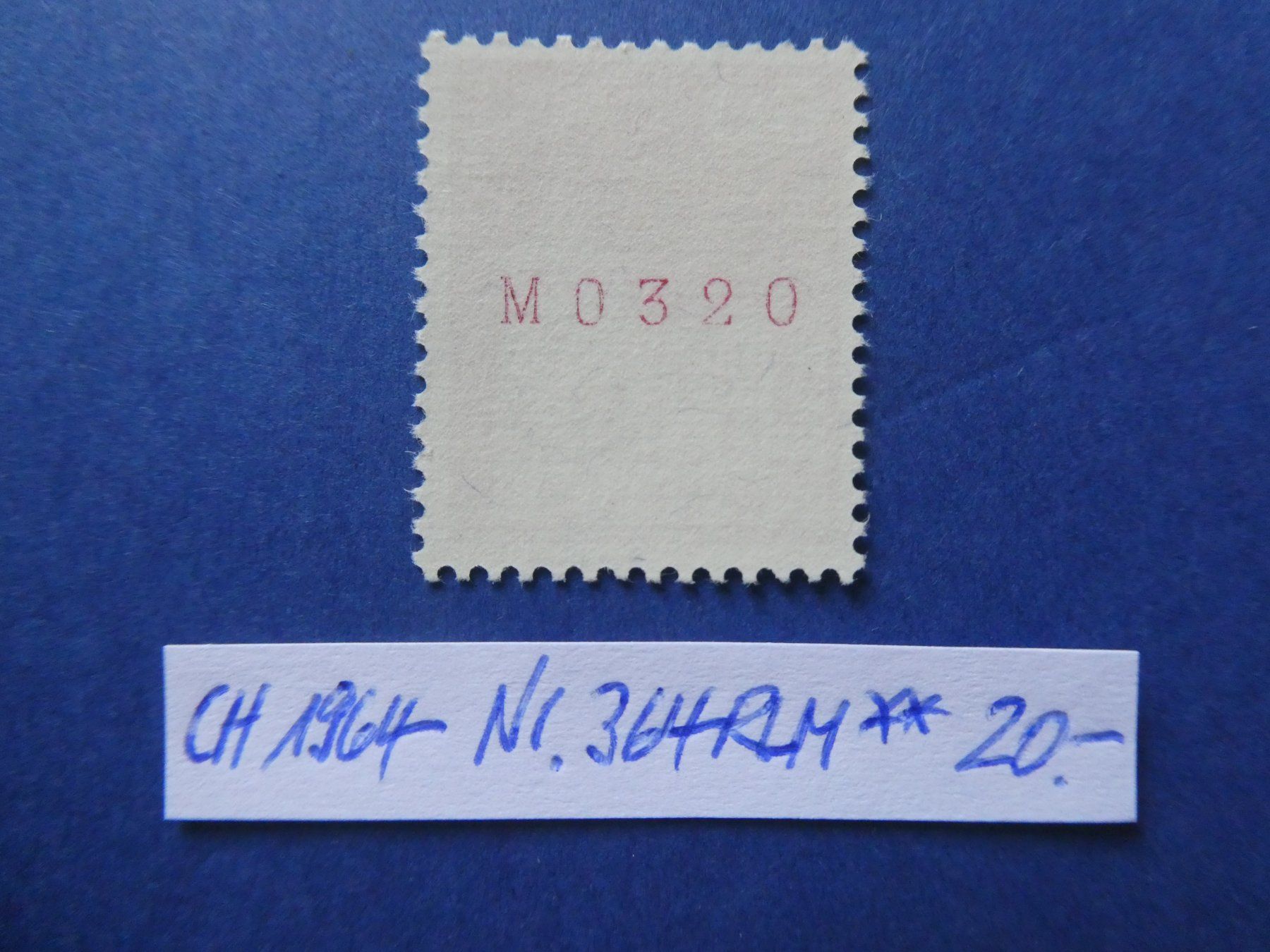 Tutti i francobolli: CH 1964 Nr. 364RLMpostfrisch ** – Usato da Lausen venduto da Herbamare01 1