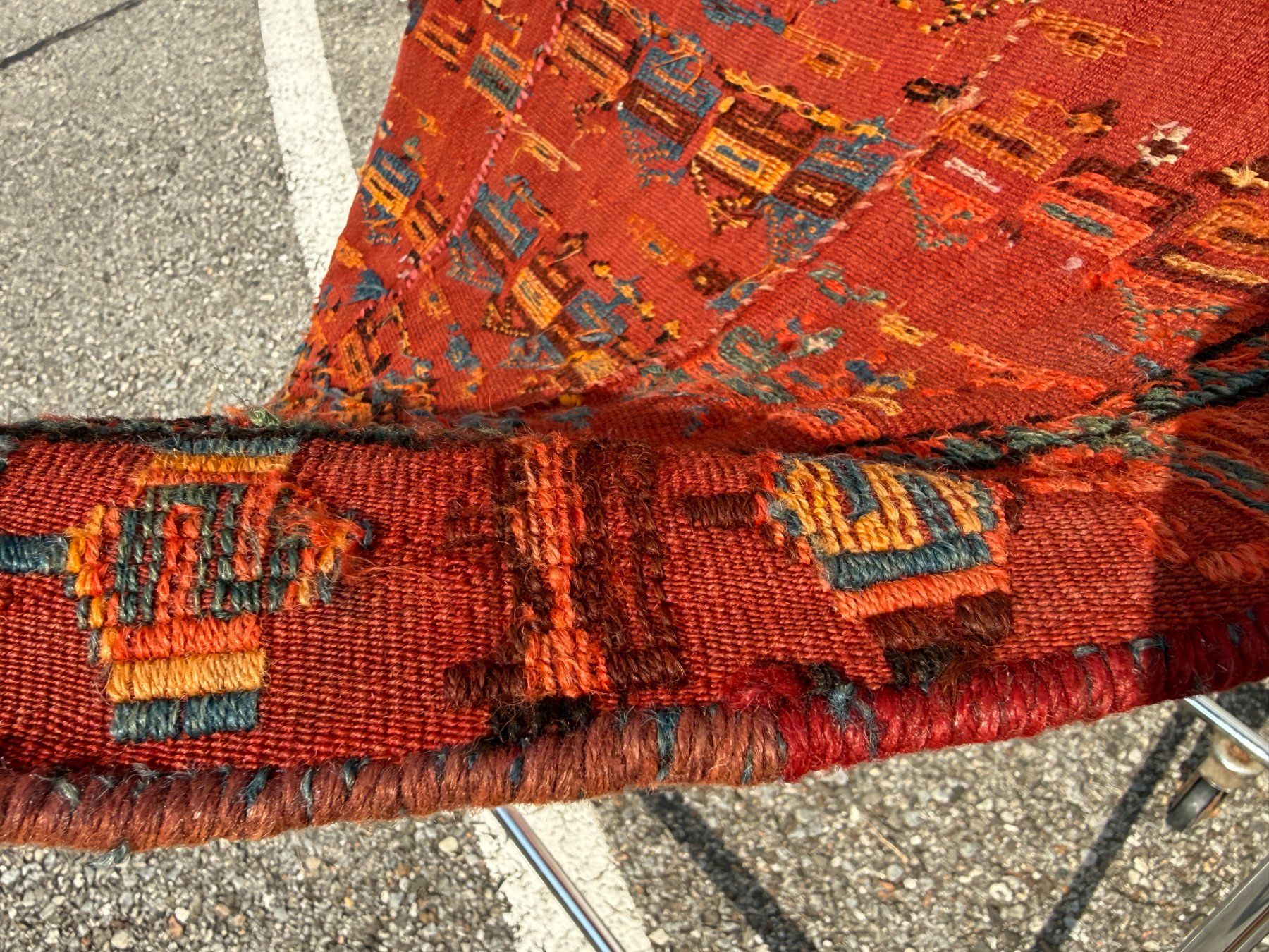 Tapis: Satteldecke oder Lasttierdecke Sileh-Technik end 19th 104x80 – D'occasion à Vacallo par cri_229f 9