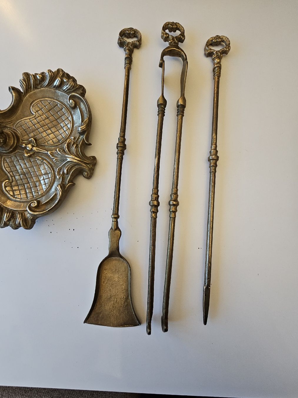 Camini: Antikes Cheminée Besteck Kaminbesteck Messing – Usato da Mümliswil venduto da Mizzi77 3