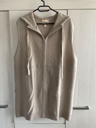 H&M 100% Kaschmir Gilet mit Kapuze - Gr. M
