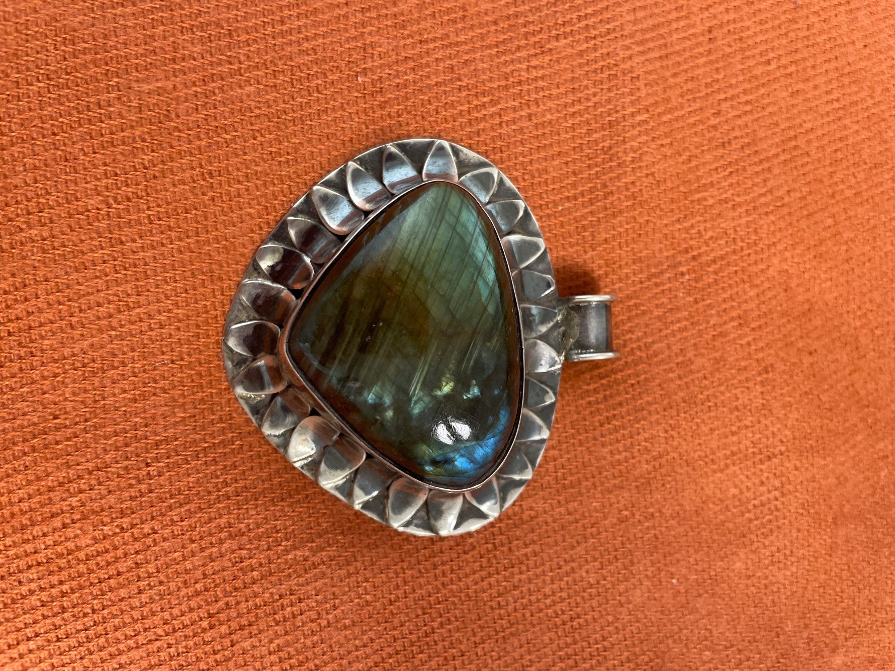 Ciondoli: Labradorite Silber gefasst grosse Pendant – Nuovo (secondo la descrizione) da Schönenberg ZH venduto da JaluTa 2