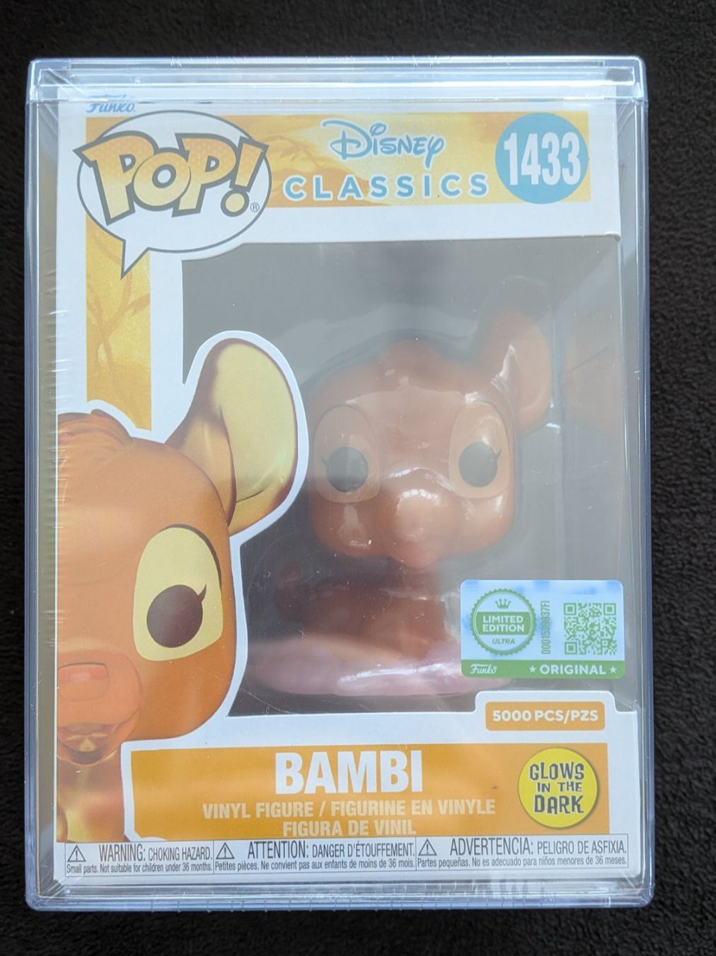 Funko Statuette: Funko Pop Disney - Bambi #1433 GitD Limited 5000 + Hard Case – Nuovo e nell'imballaggio originale da Obfelden venduto da RCO85