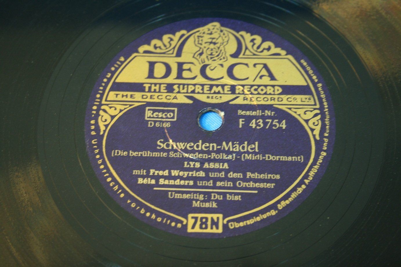 Dischi in vinile: Schallplatte Schellack, 78 Touren – Usato da Wettingen venduto da zibi137 3