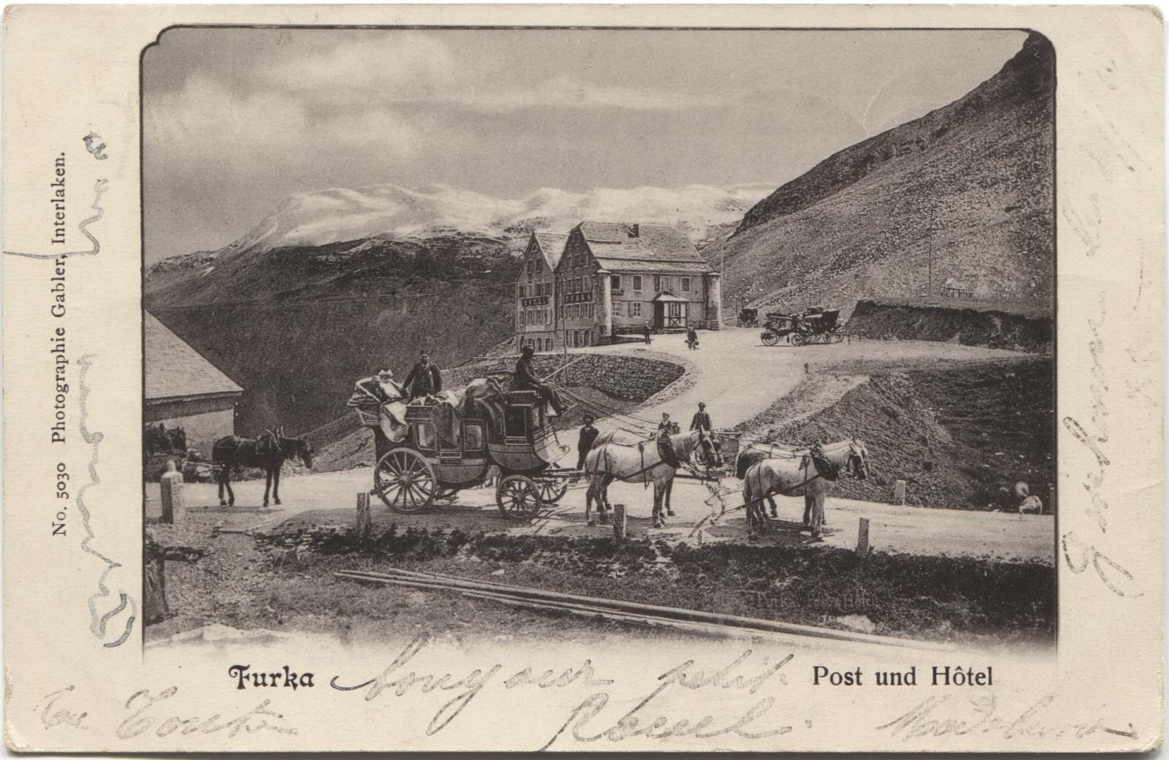 Cartoline postali: FURKA VS 1900 Postkutsche – Usato da Rothrist venduto da Clanx