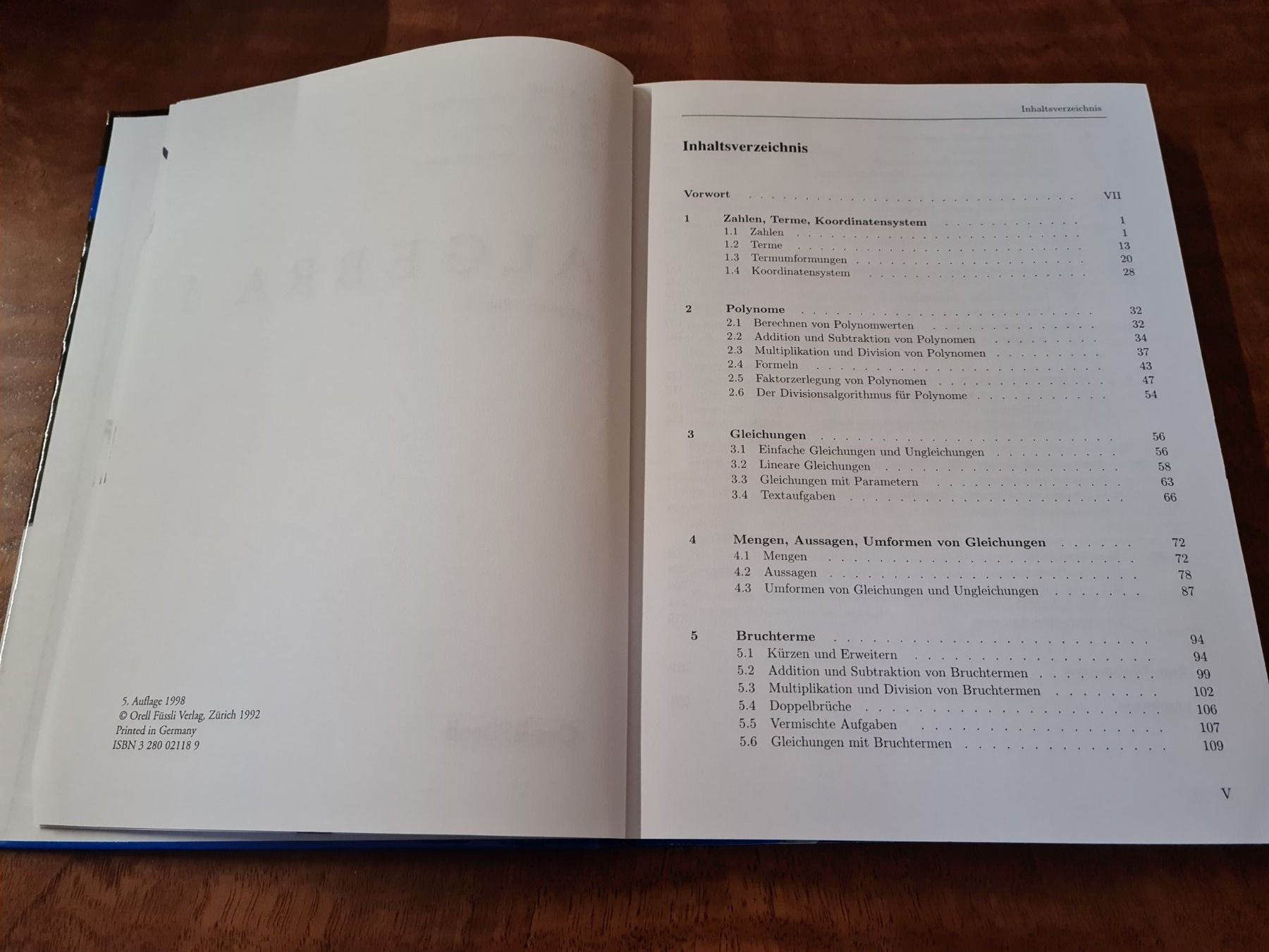 Libri: ALGEBRA 1 – Usato da Erstfeld venduto da Uhu1980 3