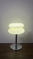 Gelbe Tischlampe, Pilzdesign, vintage stil